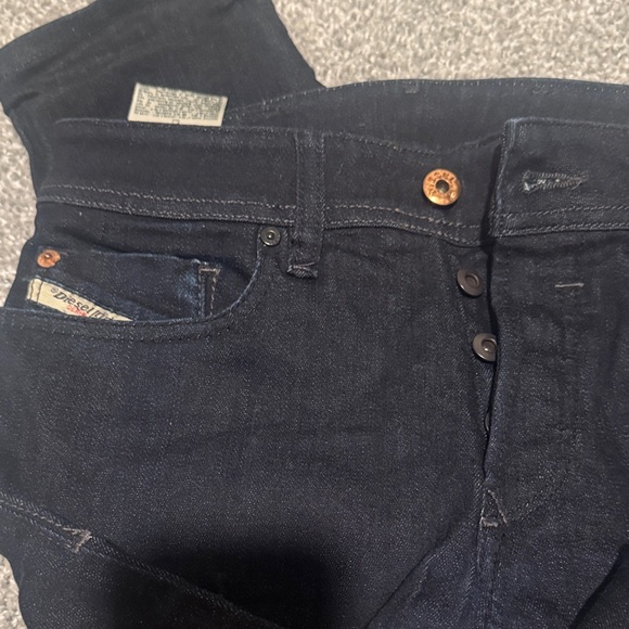 Diesel Slim Skinny Dark Wash Jeans - Picture 3 of 6